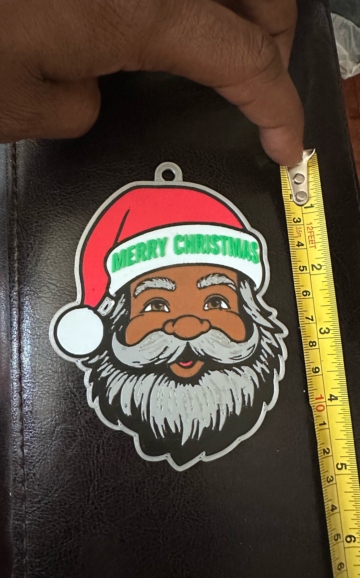 Older Black Santa Ornaments