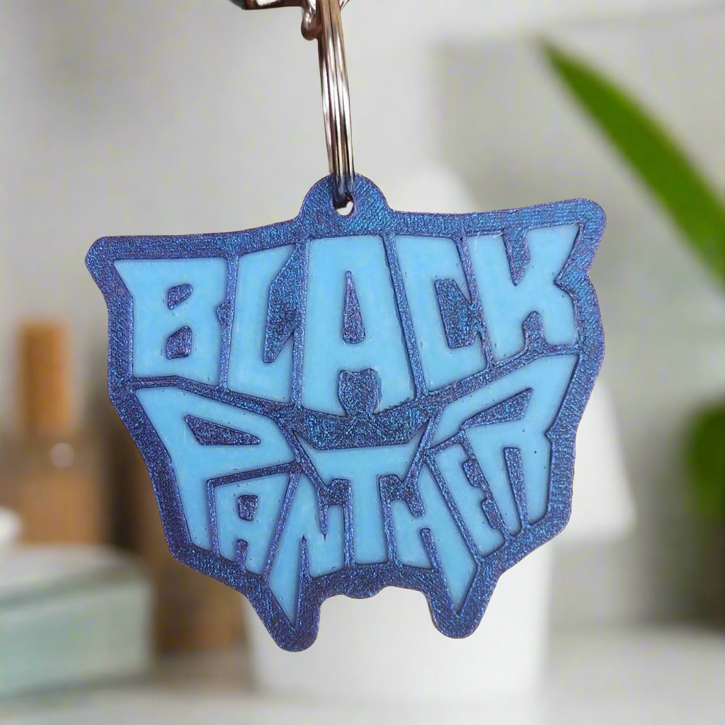 Black Panther Glow-in-the-Dark Keychain