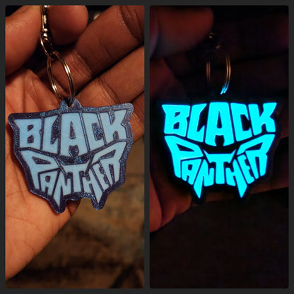 Black Panther Glow-in-the-Dark Keychain