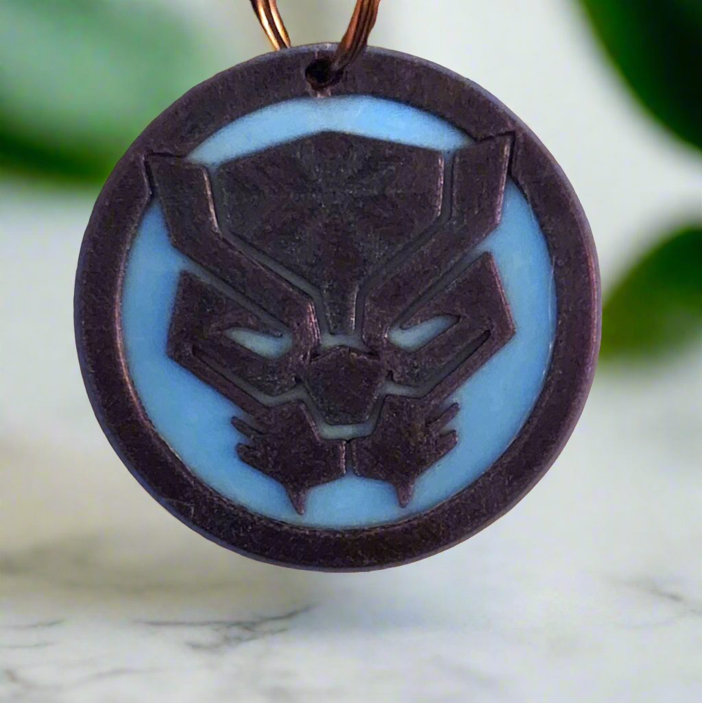 Black Panther (Logo) Glow-in-the-dark Keychain