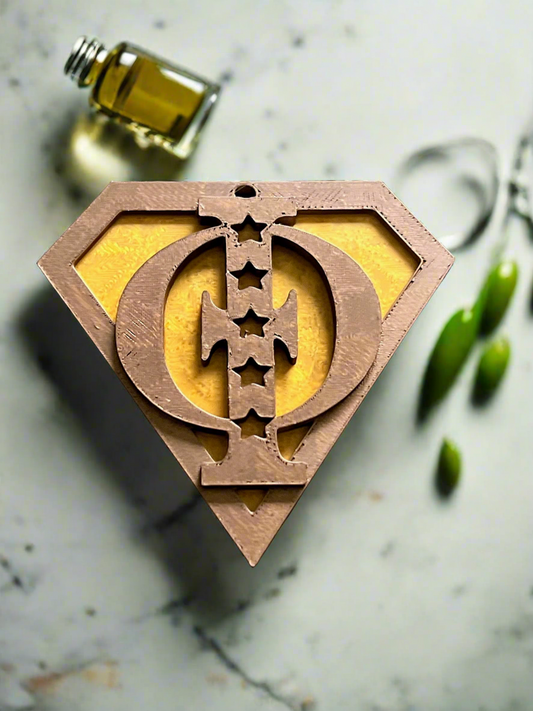 Iota Phi Theta/Superman Hope Crest Keychain