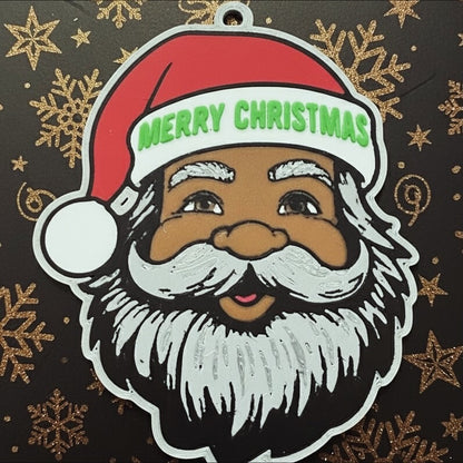 Older Black Santa Ornaments