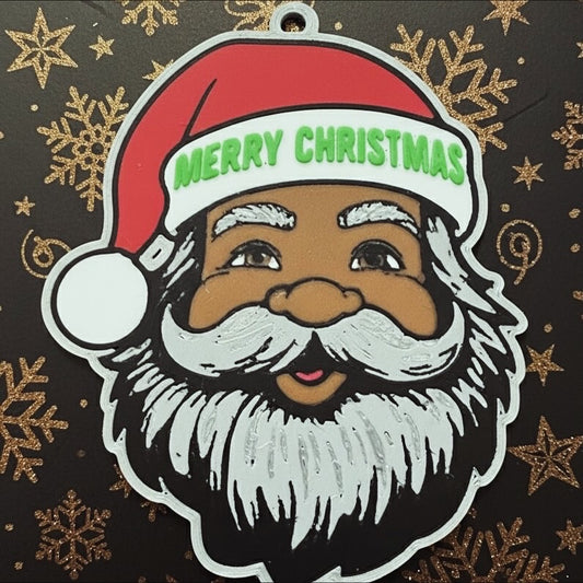Older Black Santa Ornaments