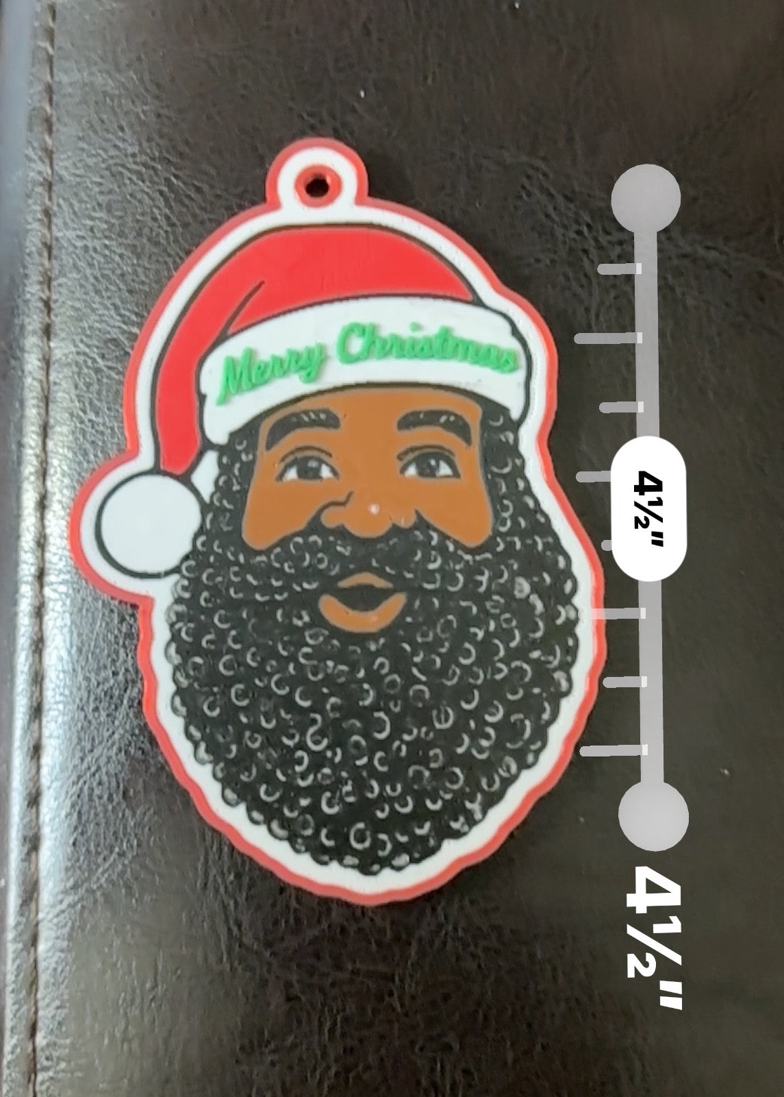 Younger Black Santa Ornament