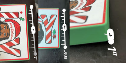 Joy Black Santa Gift Box