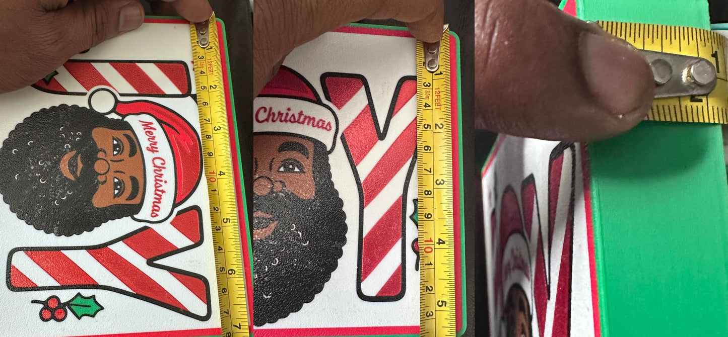 Joy Black Santa Gift Box